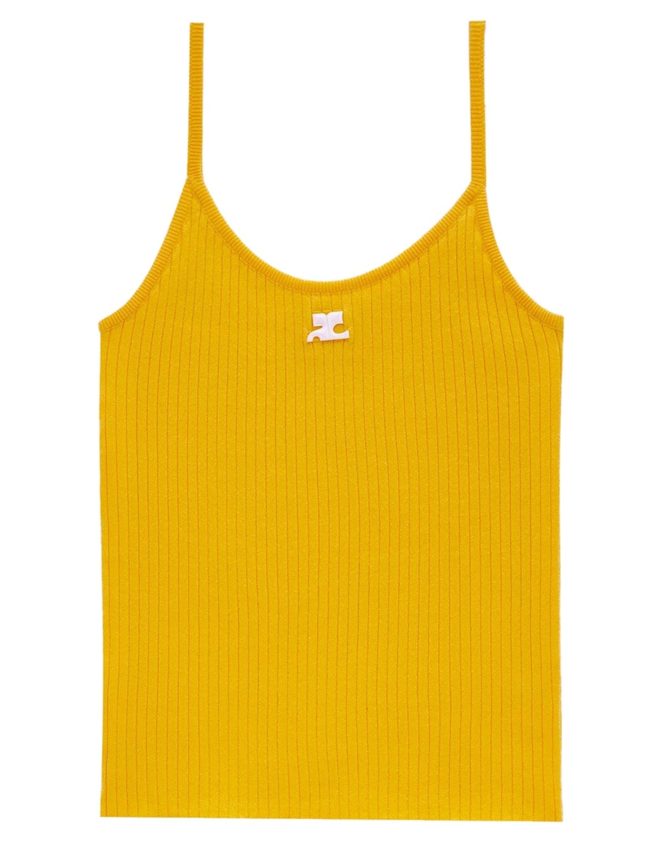 Courrèges | Women | Knit Tank Top | Ochre