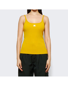 Courrèges | Women | Knit Tank Top | Ochre