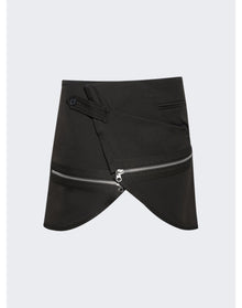 Courrèges | Women | Modular Cotton Mini Skirt | Mud Brown