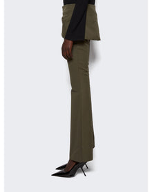 Courrèges | Women | Modular Overskirt Bootcut Pants | Camouflage Green