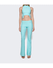 Courrèges | Women | Tech Jersey Pant | Turquoise