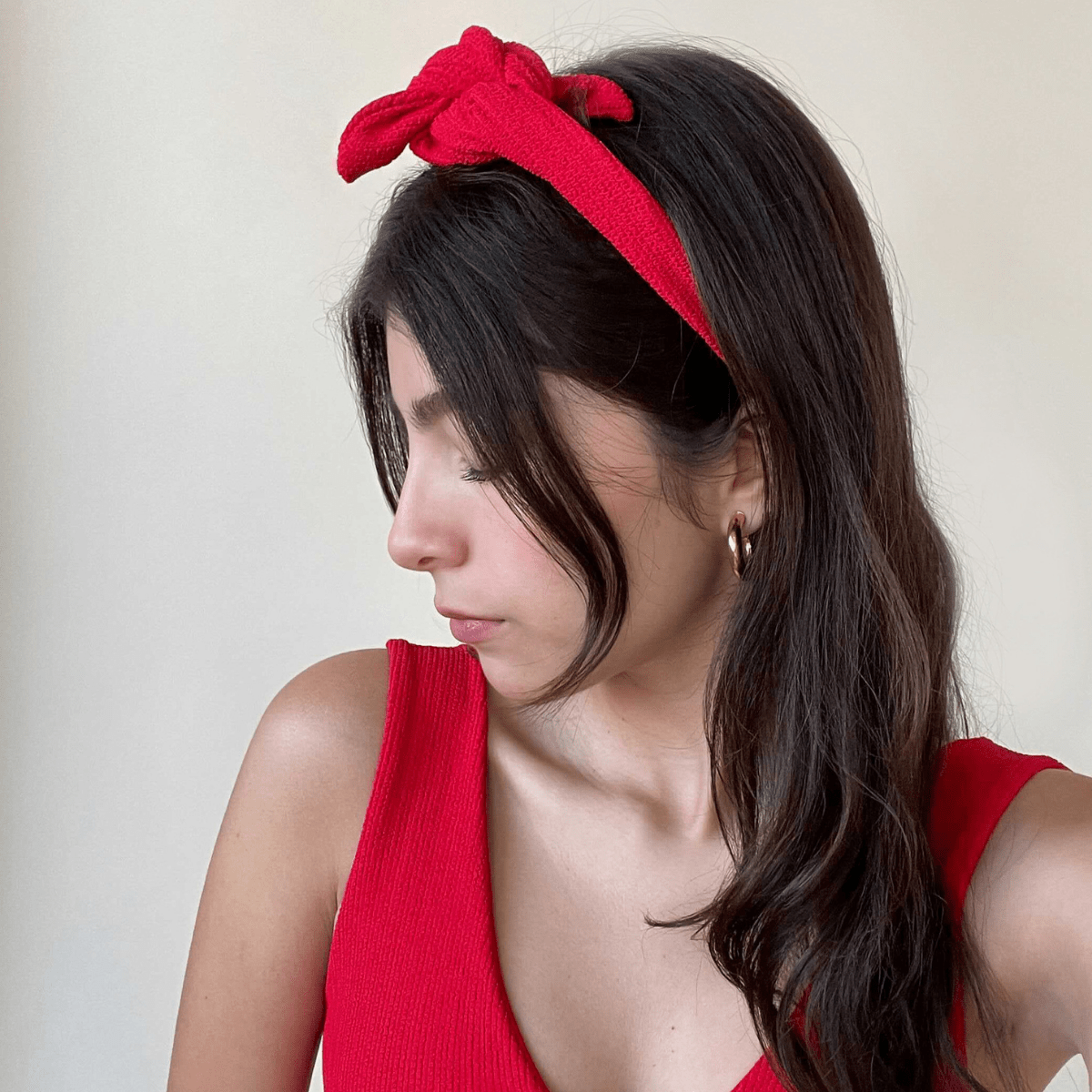 Headband | Crimson Micro Scrunch