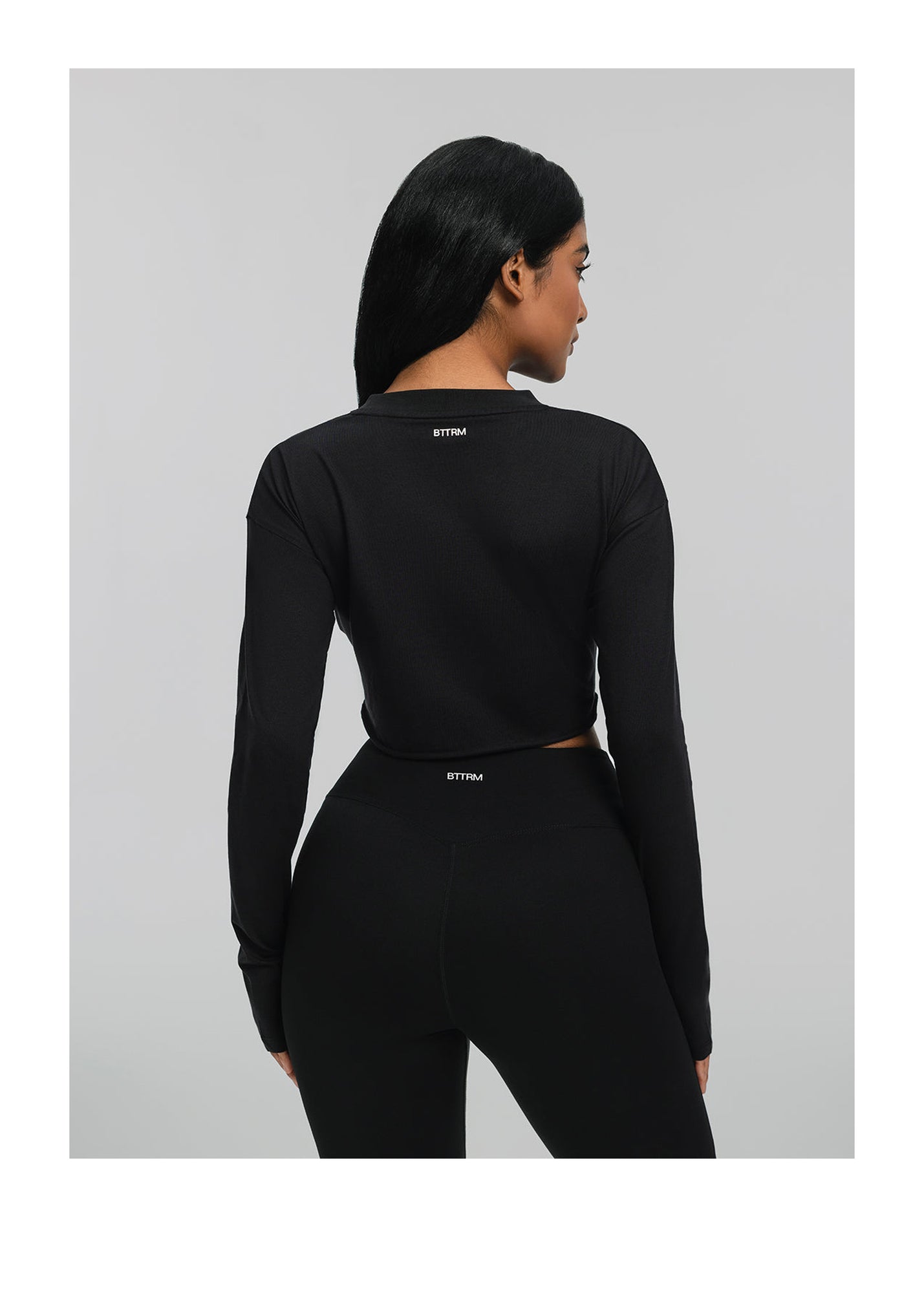 Cropped Long Sleeve | Black