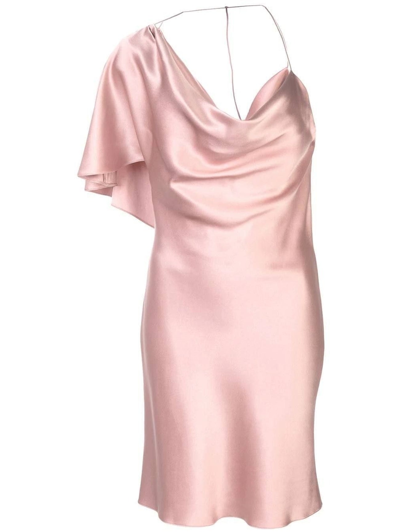 Cushnie | Women | Silk One-shoulder Mini Dress | Woodrose