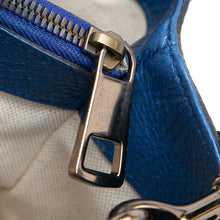 Gucci | Pre-Owned Medium Calfskin Bamboo Shopper Satchel | Blue/Light Blue