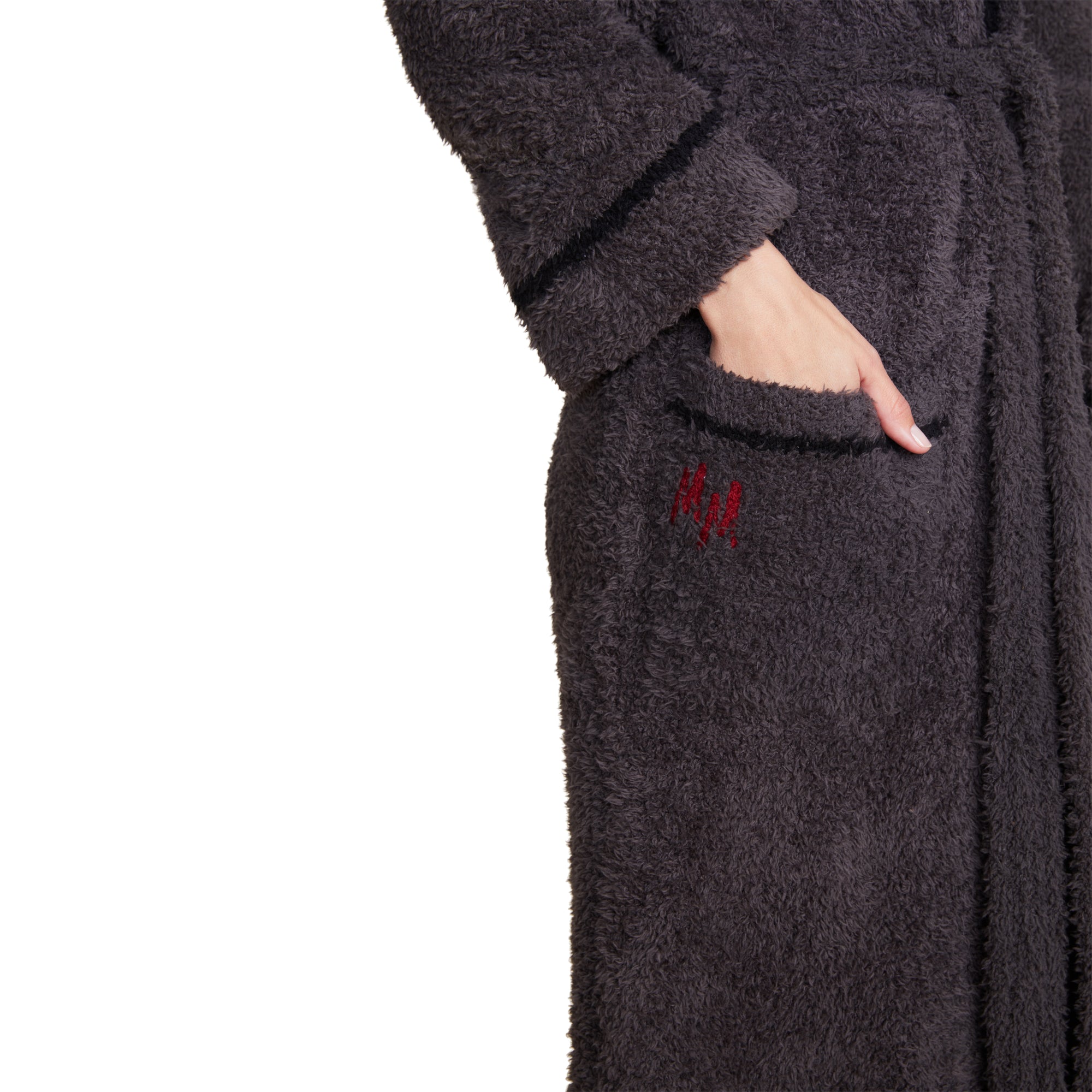 Cozychic Classic Adult Mouse Robe | Carbon/Black