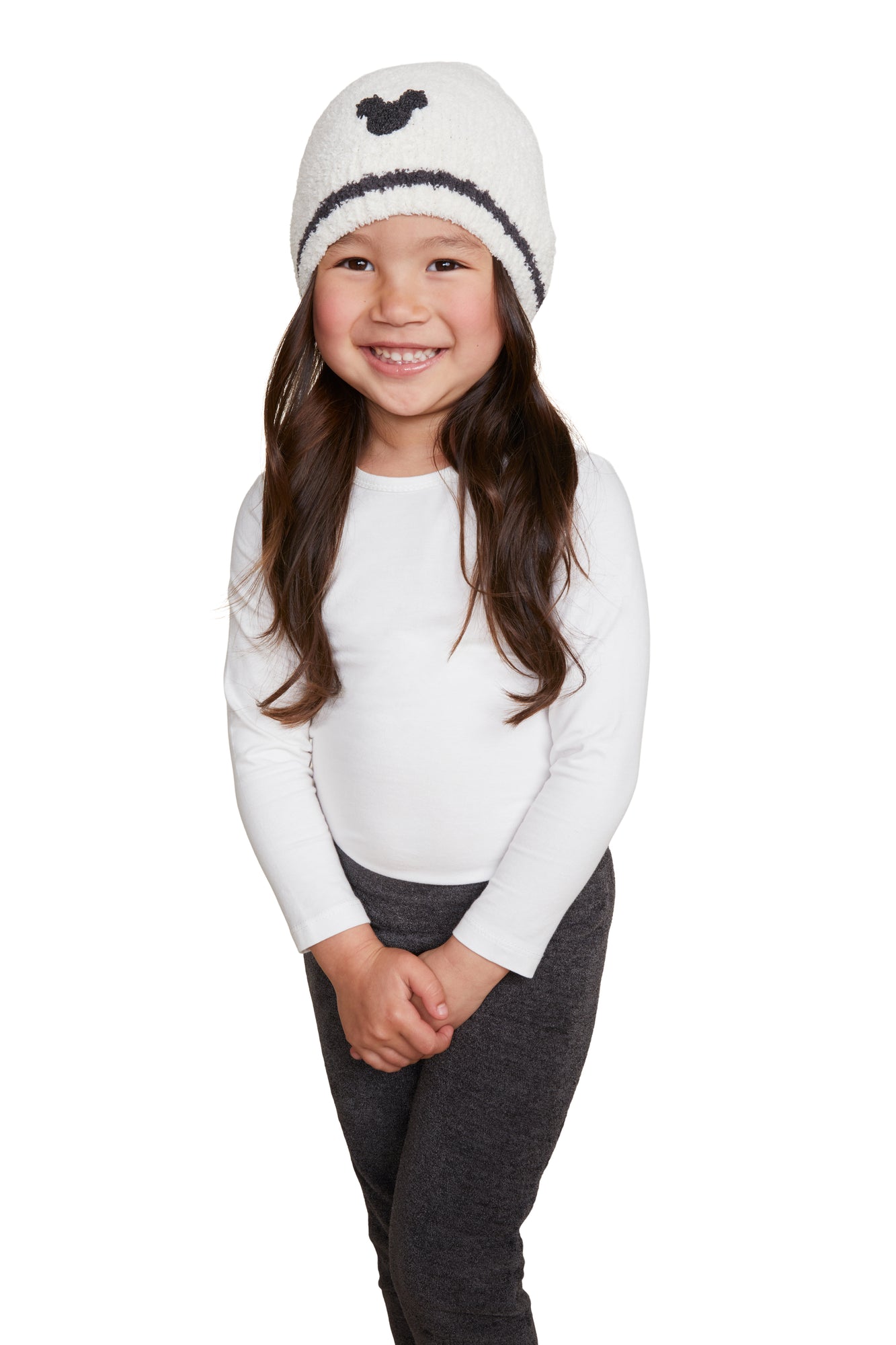 Youth | CozyChic Classic Mickey Mouse Beanie | Cream/Carbon