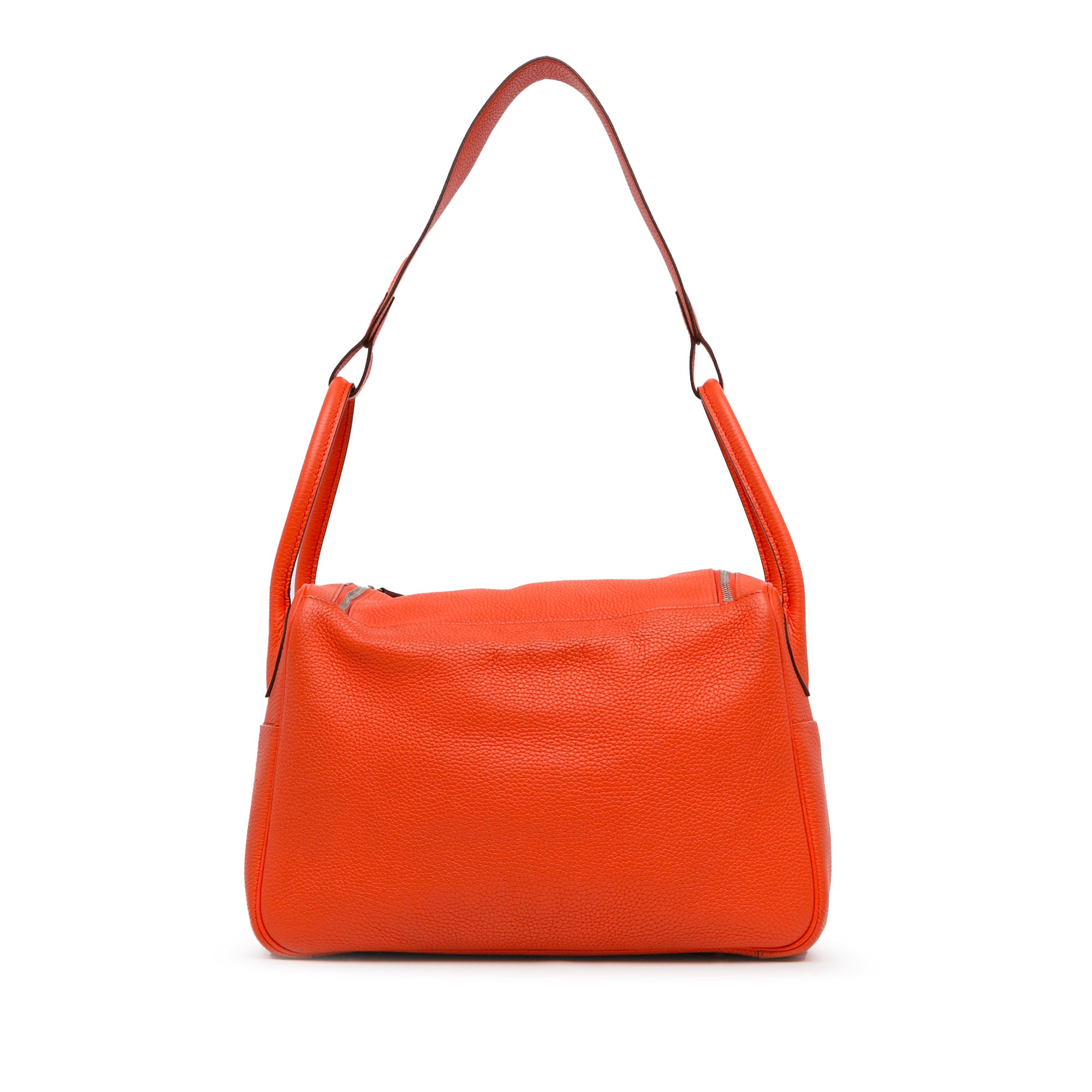 Hermes | Pre-Owned Clemence Lindy 34 | Orange