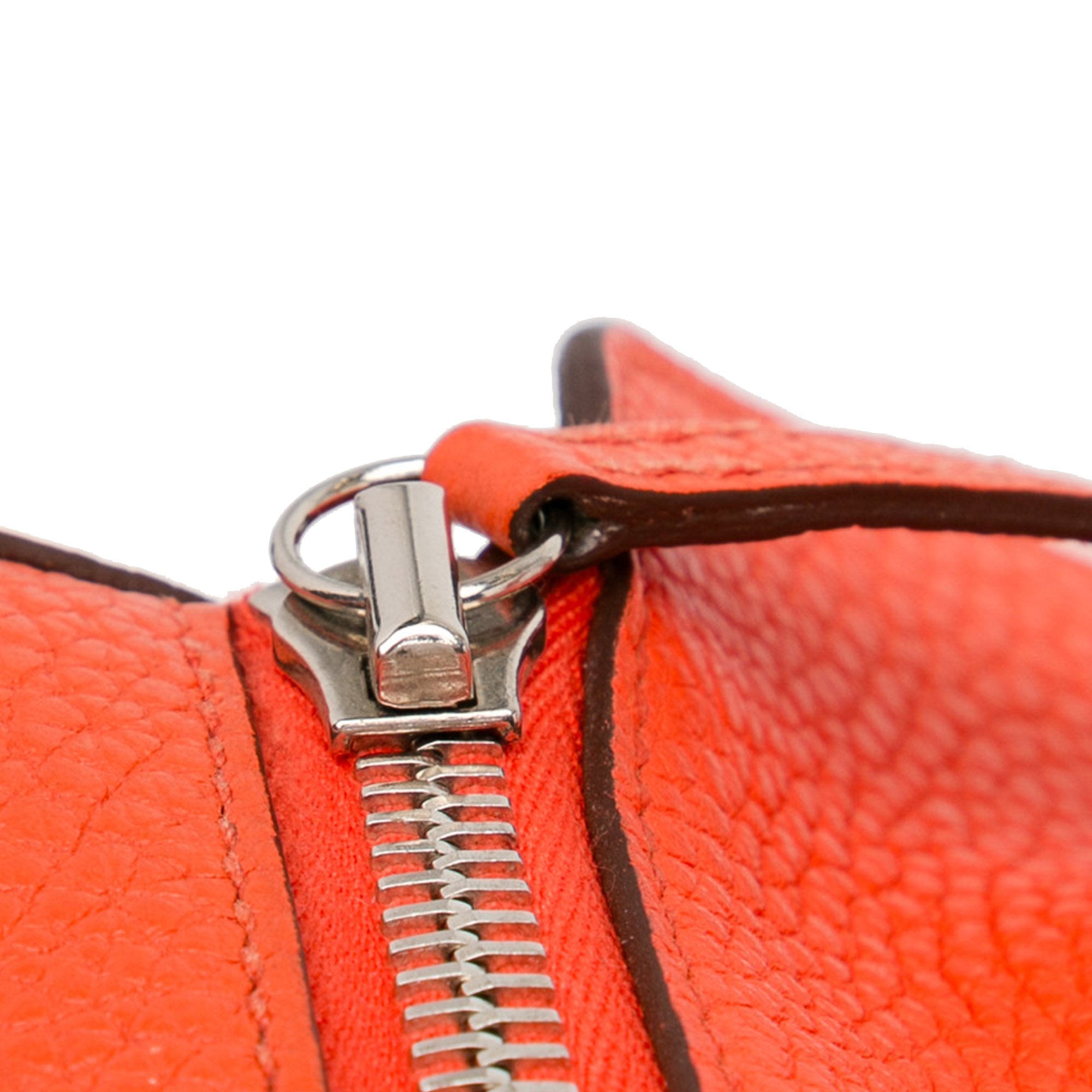 Hermes | Pre-Owned Clemence Lindy 34 | Orange