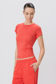 FITTED CREWNECK SHORT SLEEVE T-SHIRT - ETERNE