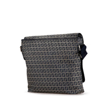 Fendi | Pre-Owned Zucchino Canvas Crossbody | Gray/Blue/Navy