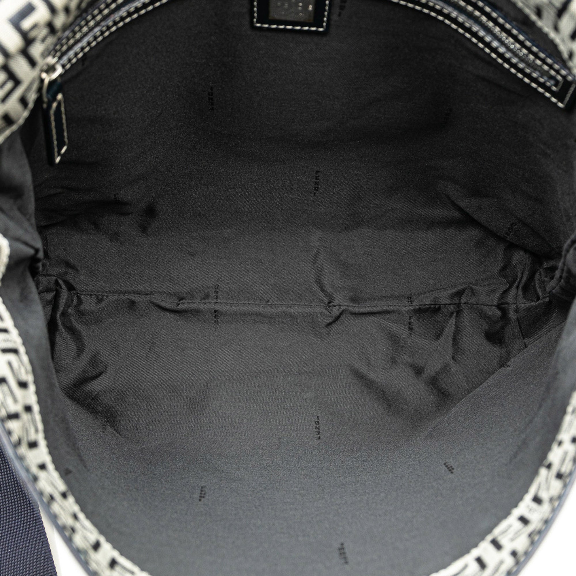 Fendi | Pre-Owned Zucchino Canvas Crossbody | Gray/Blue/Navy