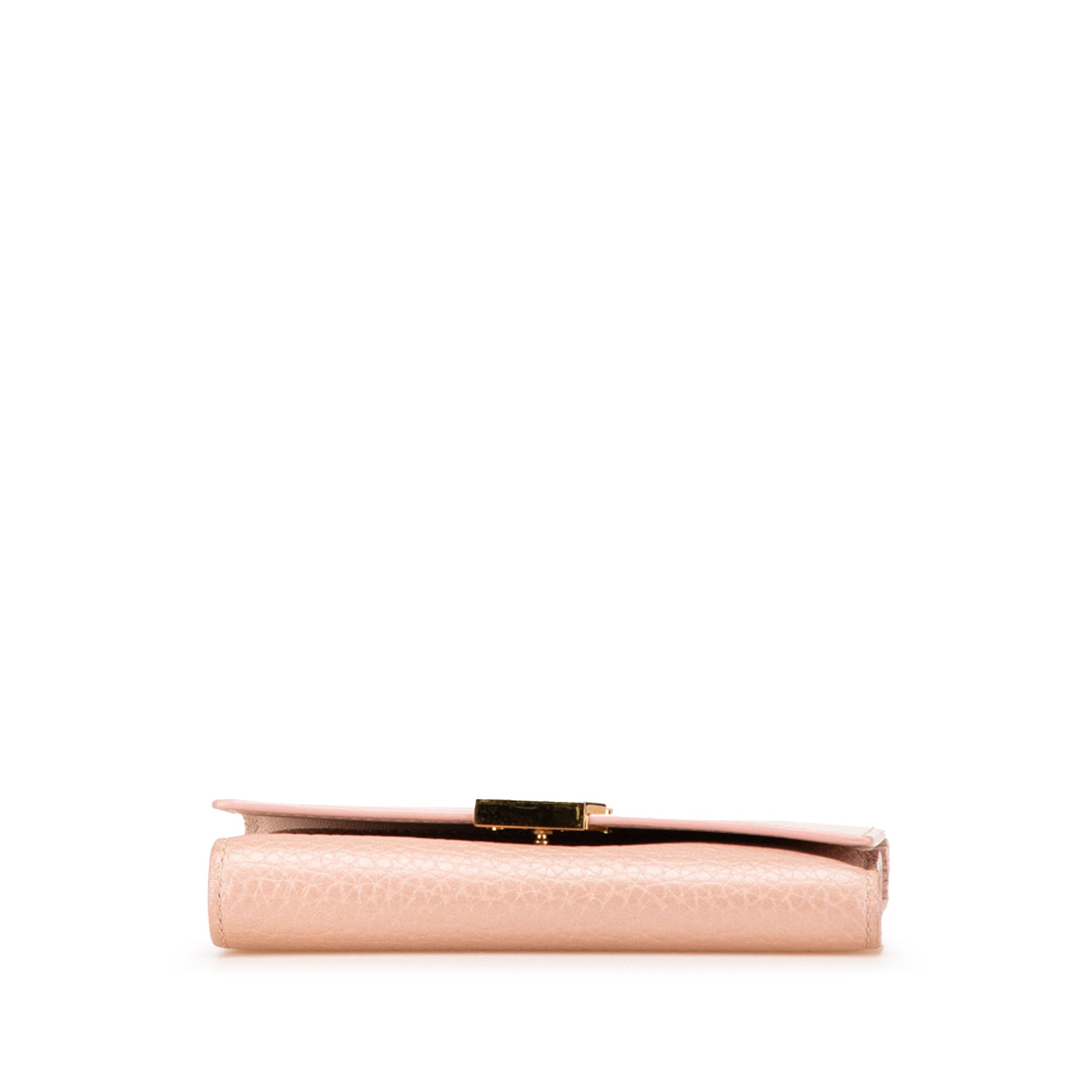 Louis Vuitton | Pre-Owned Bicolor Taurillon Capucines Compact Wallet | Pink/Light Pink