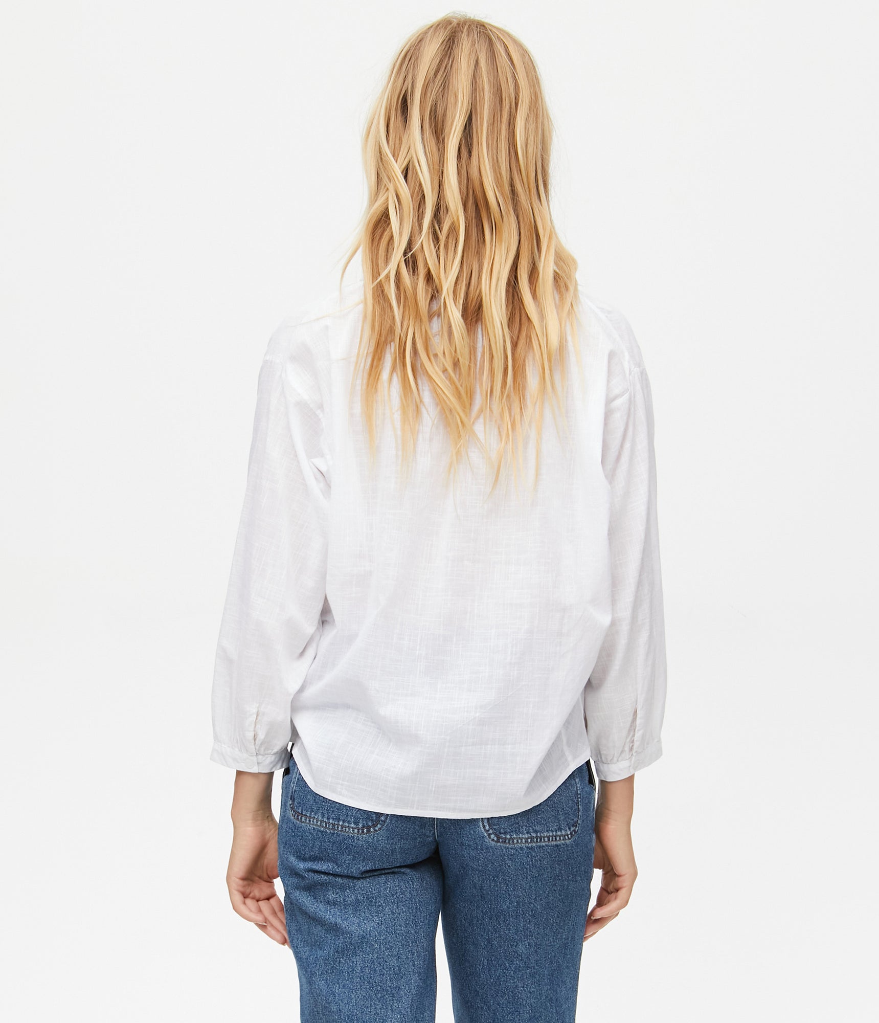 Charlie Popover Top | White