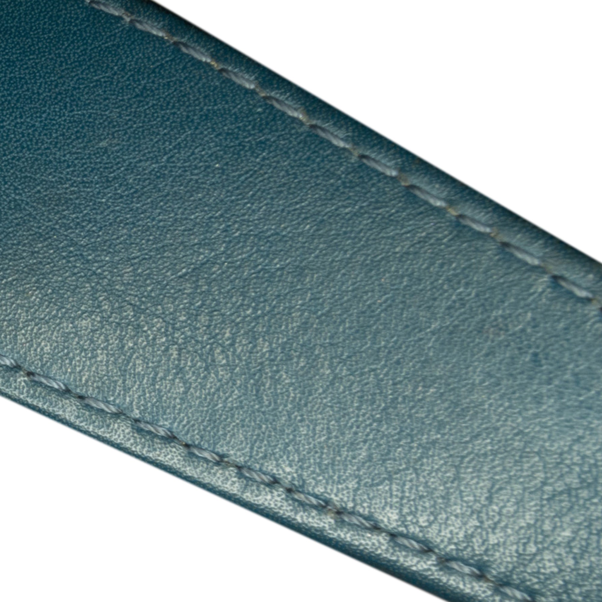 Chanel | Pre-Owned CC Chevron Calfskin Statement Shopping Tote | Blue/Dark BlueBlue/Dark Blue