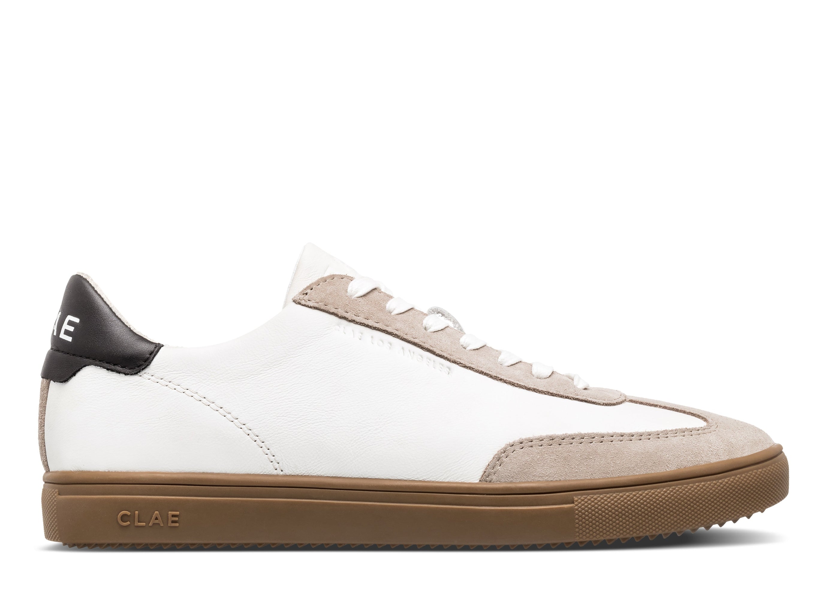 Unisex | Deane | White Leather Grey Dark Gum