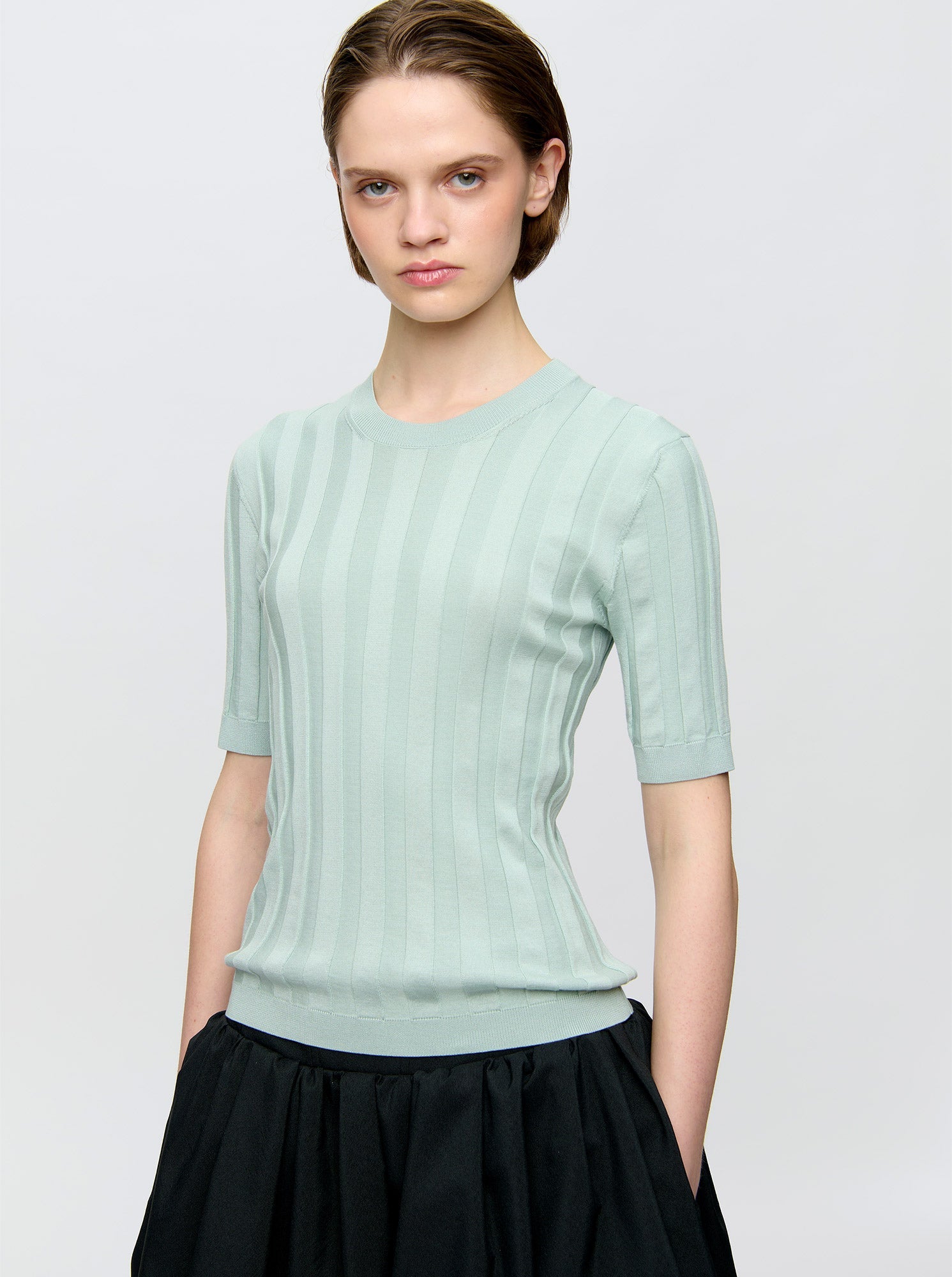 Deeda Crewneck Sweater | Pale Turquoise