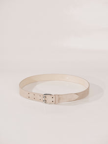 Mini Hutch Suede Belt | Blush & Silver