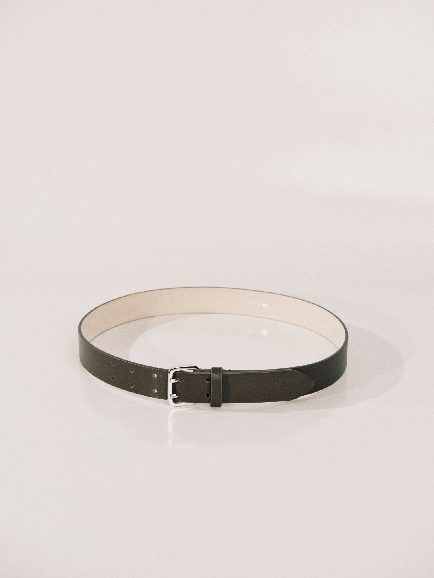Mini Hutch Belt | Truffle & Silver