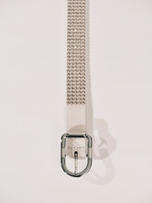 Mija Hot Fix Belt | Ivory & Silver