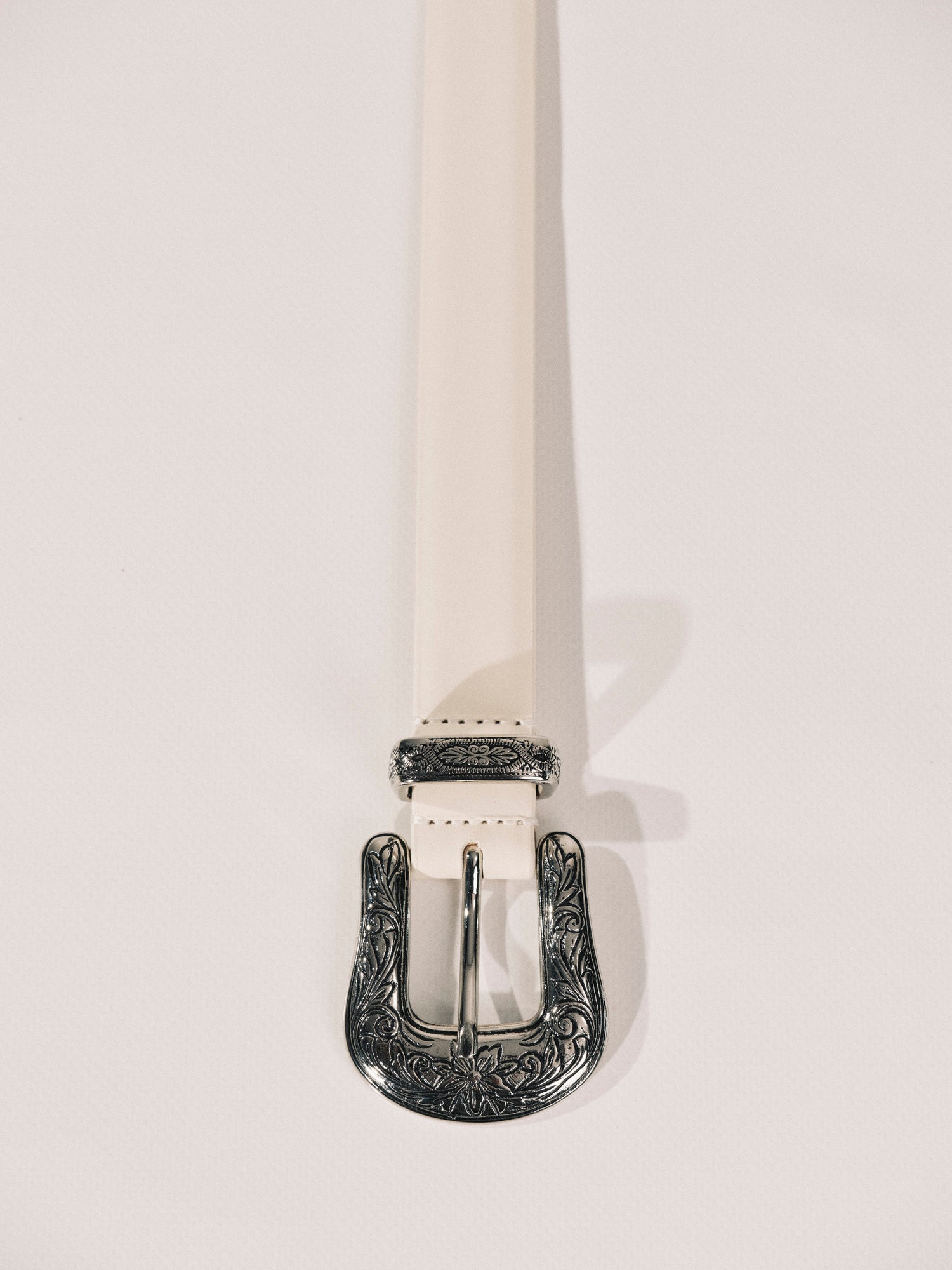 Western Belt | Ivory & Silver