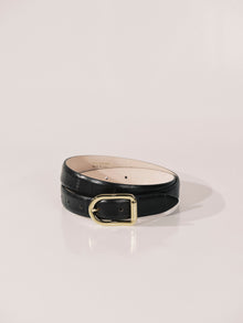 Mija Black Eel Gold | Black Eel & 24K Gold