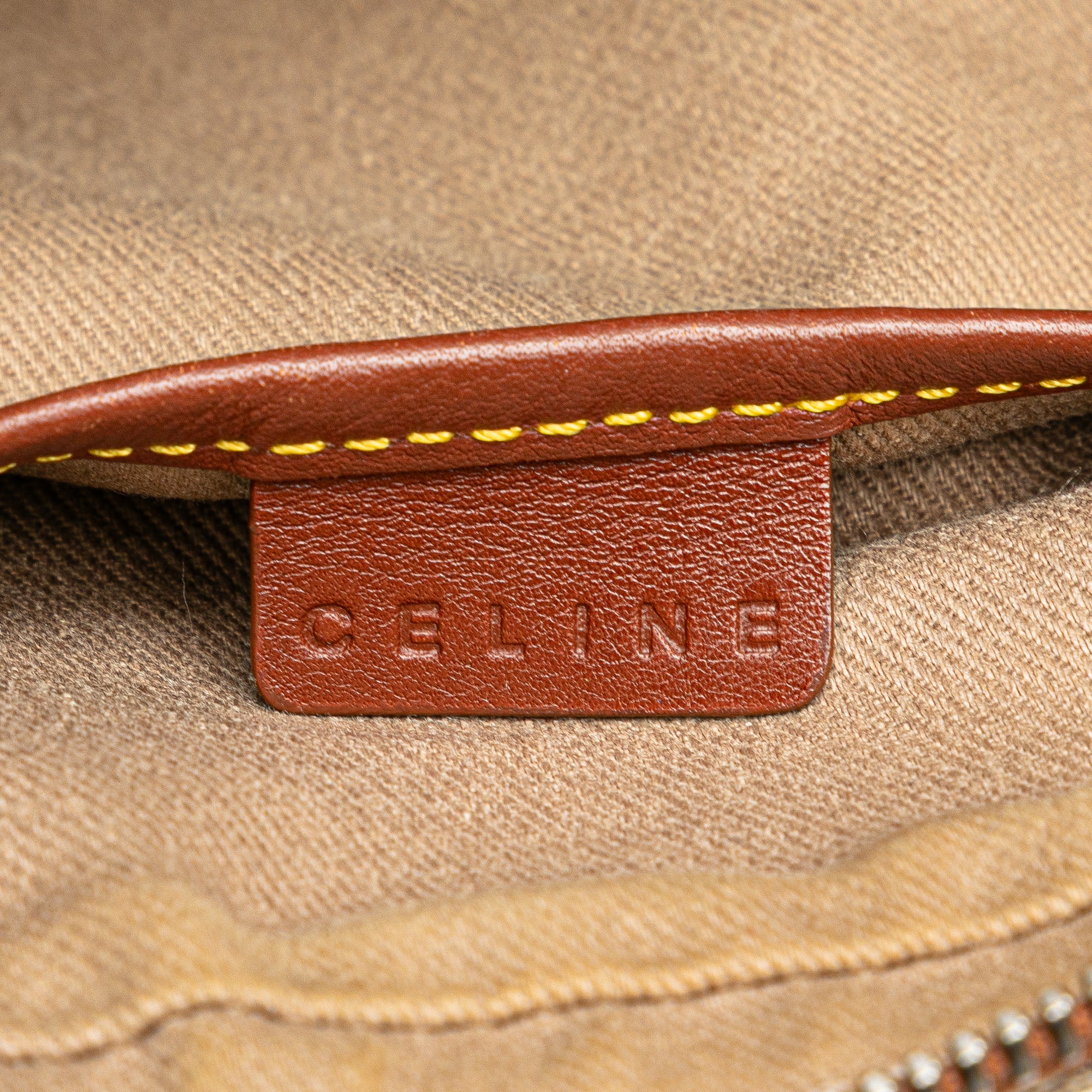 Celine | Pre-Owned Macadam Canvas Crossbody | Brown/Beige