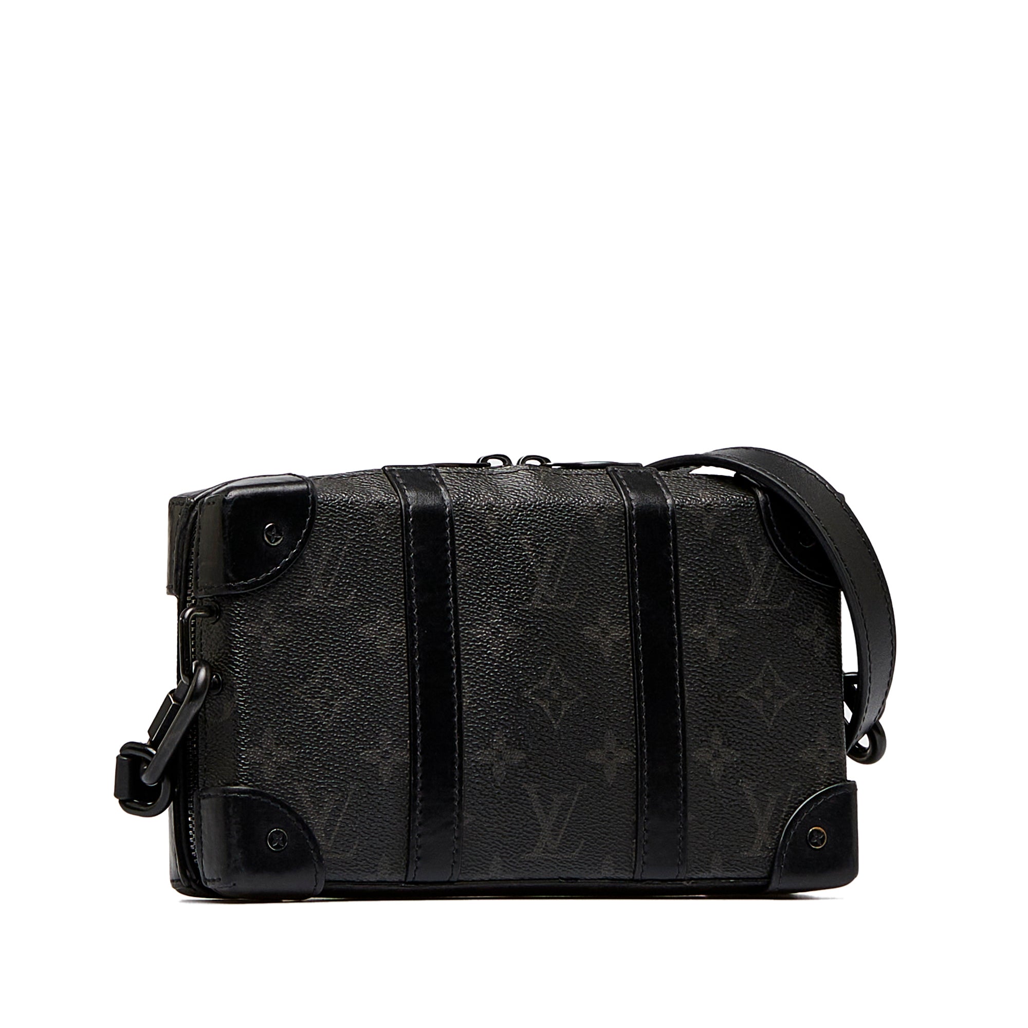 Louis Vuitton | Pre-Owned Monogram Eclipse Soft Trunk Wallet Crossbody | Black