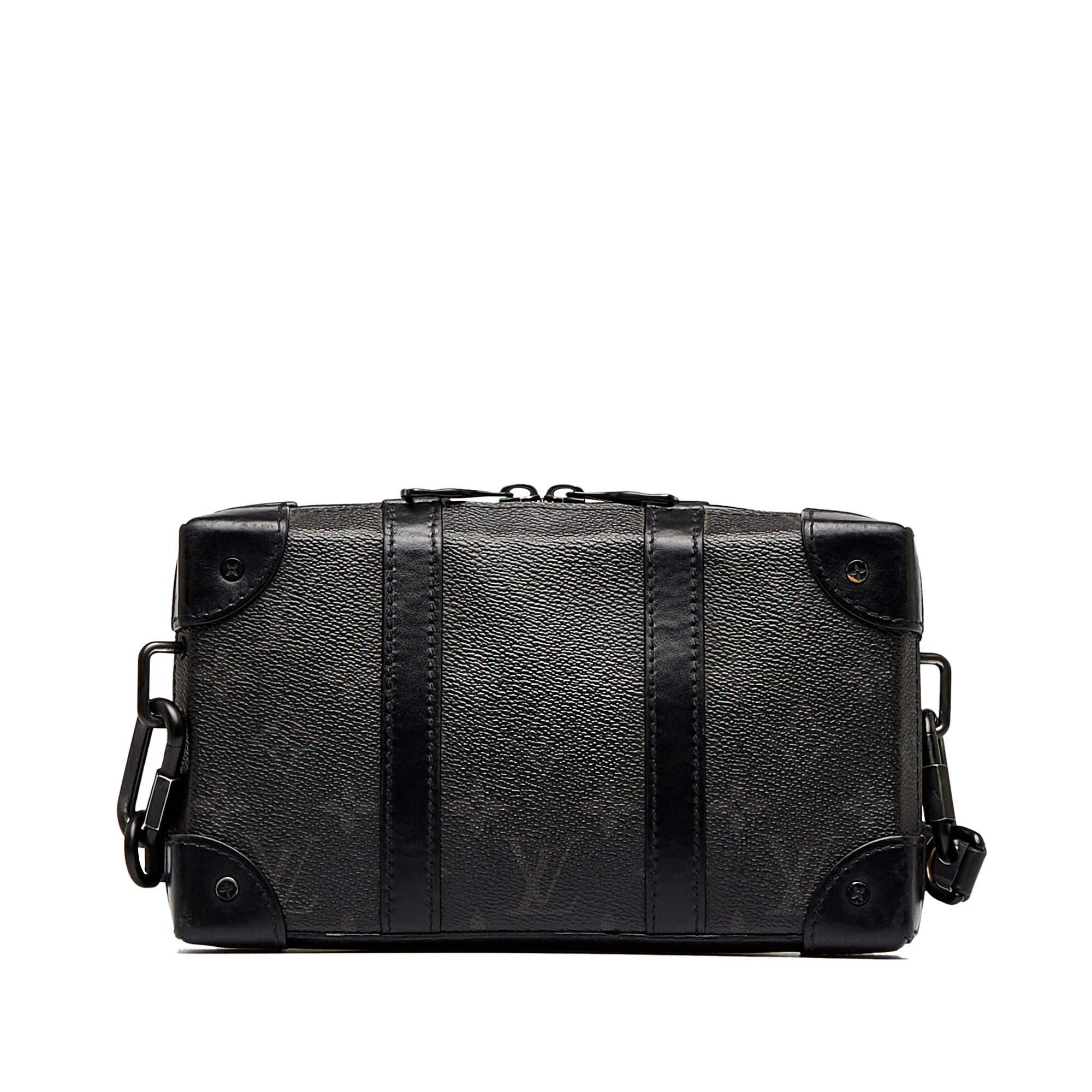 Louis Vuitton | Pre-Owned Monogram Eclipse Soft Trunk Wallet Crossbody | Black