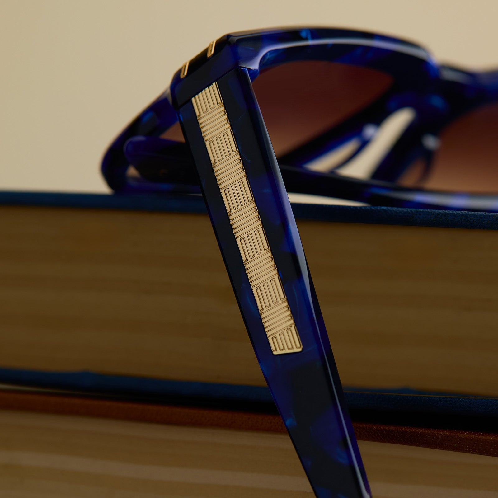 Mens | Prince Fiyero Sunglasses | Midnight Blue Tortoise | Warm Brown Lenses