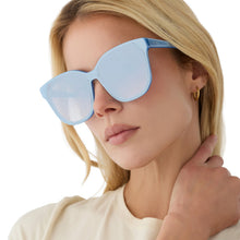 Womens | Gia Sunglasses | Light Blue | Slate Gradient Flash Lenses