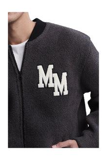 Mens | Cozychic Disney Classic Mickey Varsity Jacket | Carbon/Black
