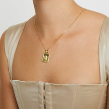 gold angel pendant necklace