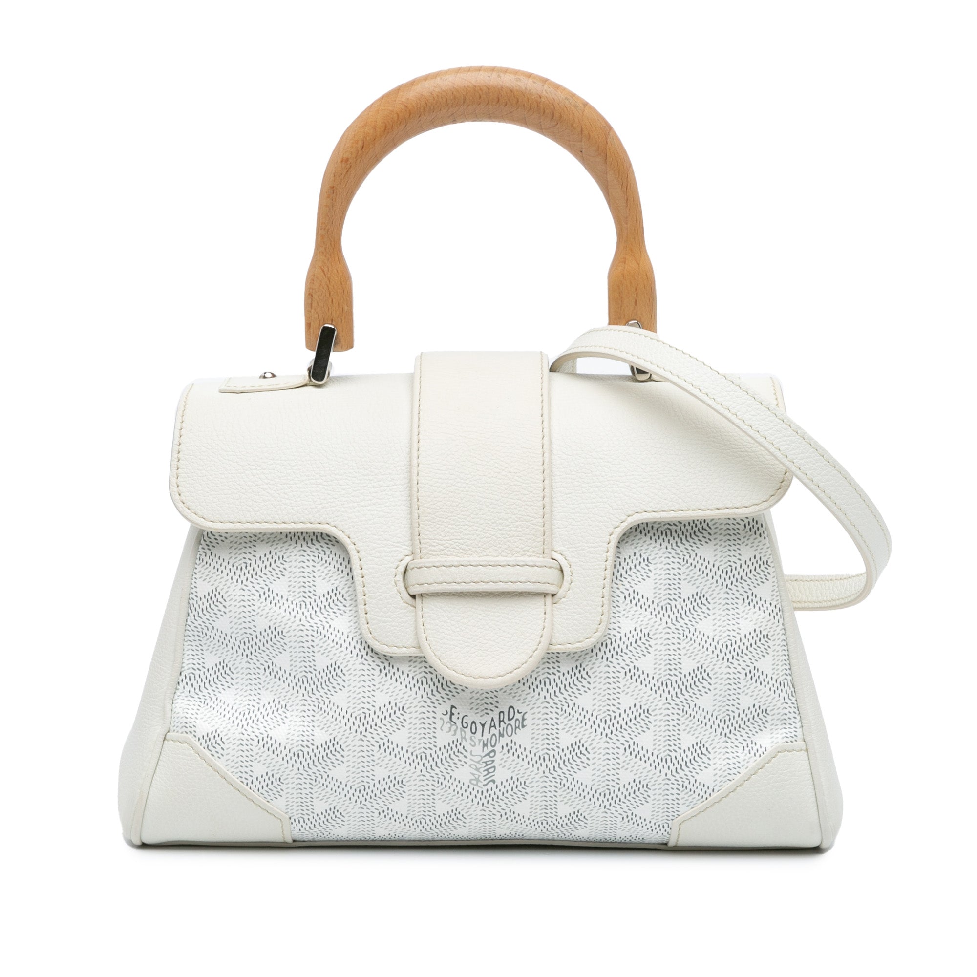 Goyard | Pre-Owned Mini Goyardine Saigon Souple - IV | White