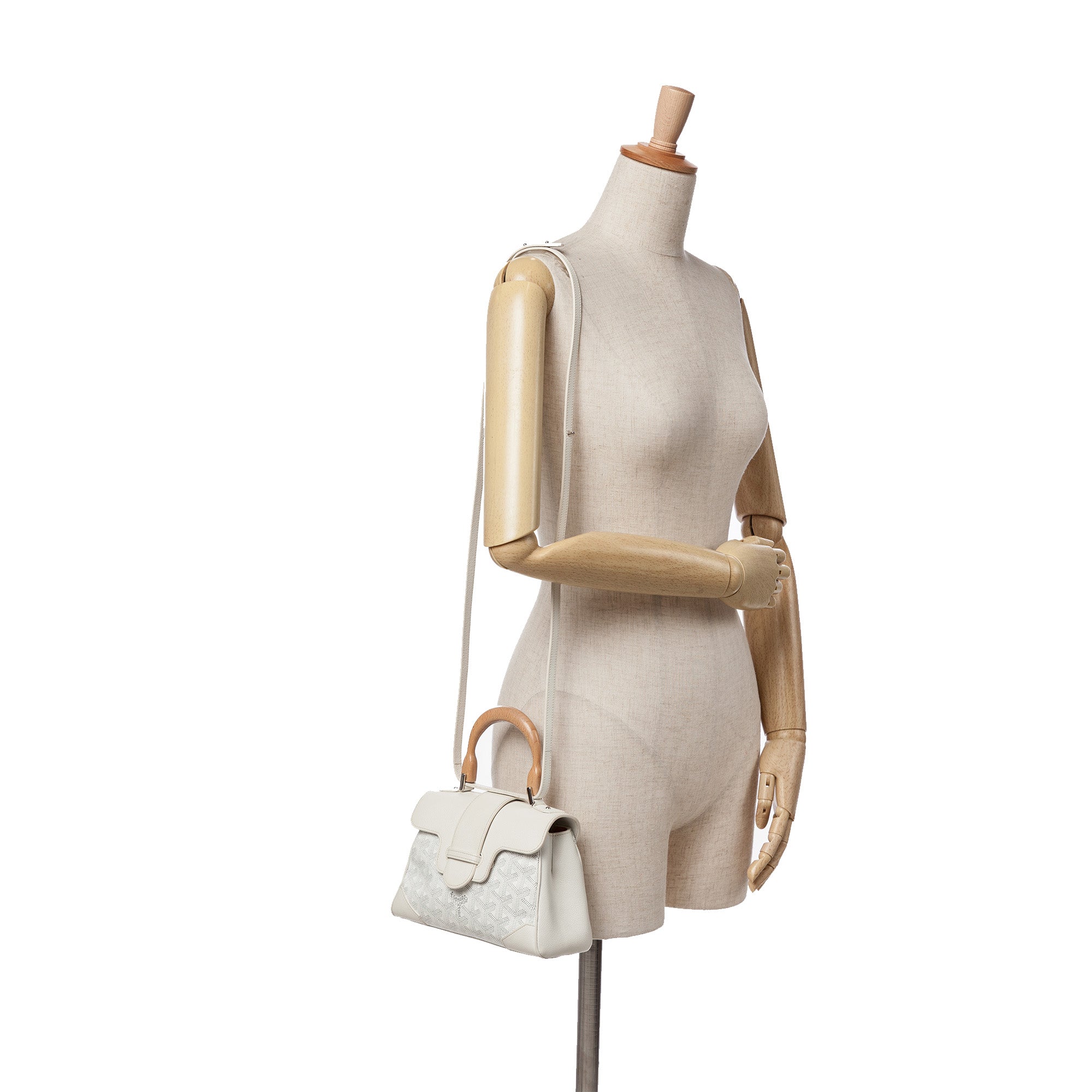 Goyard | Pre-Owned Mini Goyardine Saigon Souple - IV | White