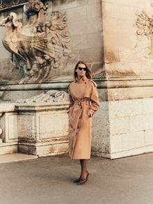 Long Trench Coat | Tan