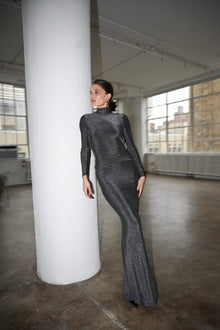 Cassia Maxi Dress | Iridescent Onyx