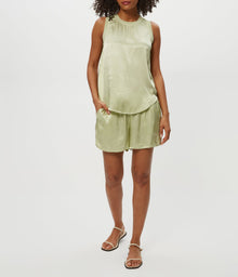 Walsh Satin Short | Celery