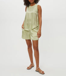 Walsh Satin Short | Celery