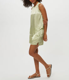 Walsh Satin Short | Celery