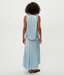 Desi Asymmetrical Satin Skirt | Fountain