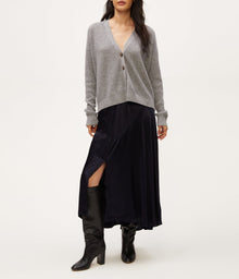 Desi Asymmetrical Satin Skirt | Nocturnal