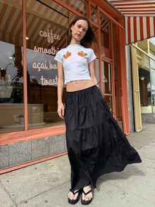Tiered Maxi Skirt | Black