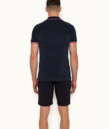 Dane Cotton Twill Longest-Length Cotton Twill Shorts | Night Iris