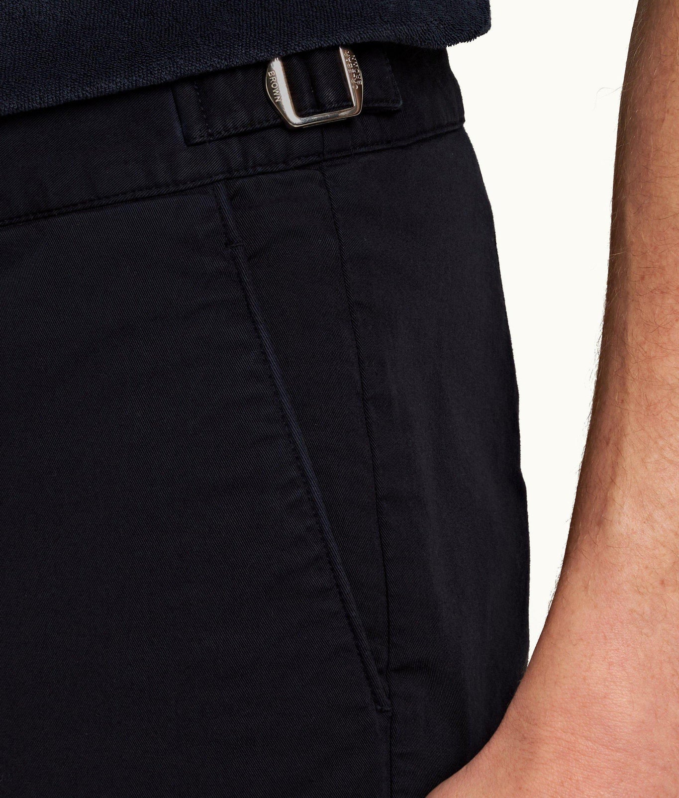 Dane Cotton Twill Longest-Length Cotton Twill Shorts | Night Iris