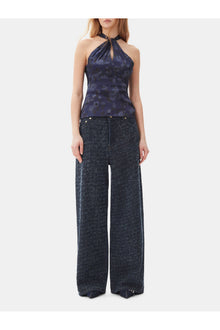 Dark Blue Textured Jeans | Rinse
