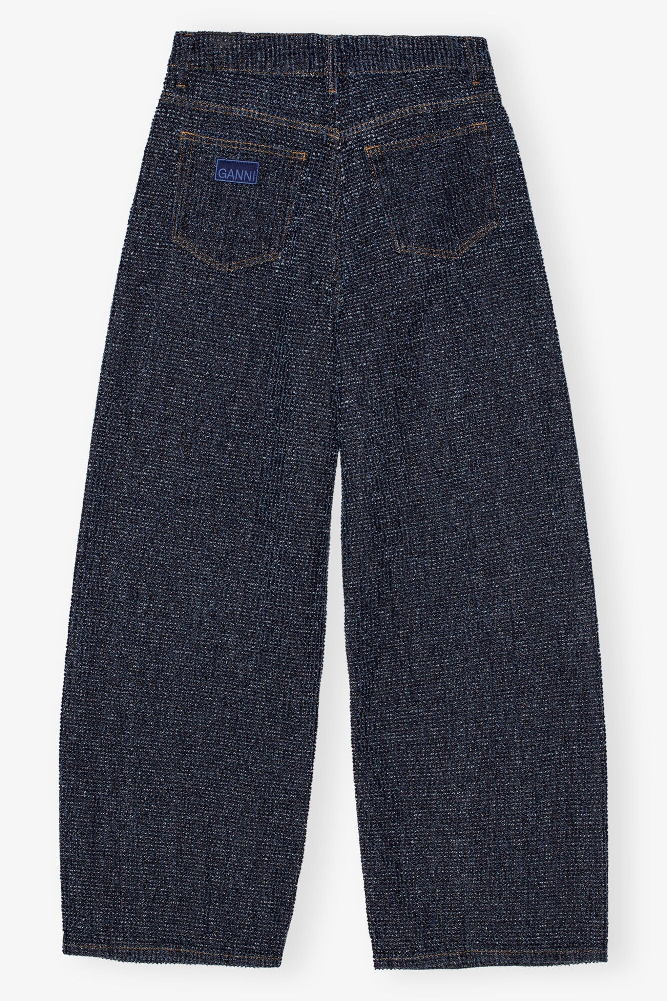 Dark Blue Textured Jeans | Rinse