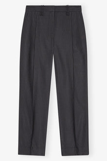 Dark Grey Stripe Suiting Trousers | Phantom