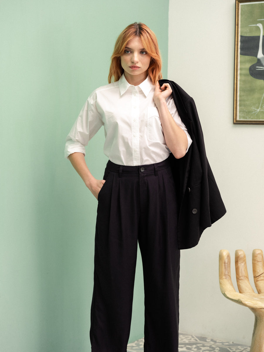 Stride Wide Leg Pant | Black