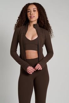 Lululemon | Define Cropped Jacket Nulu | Walnut Crunch